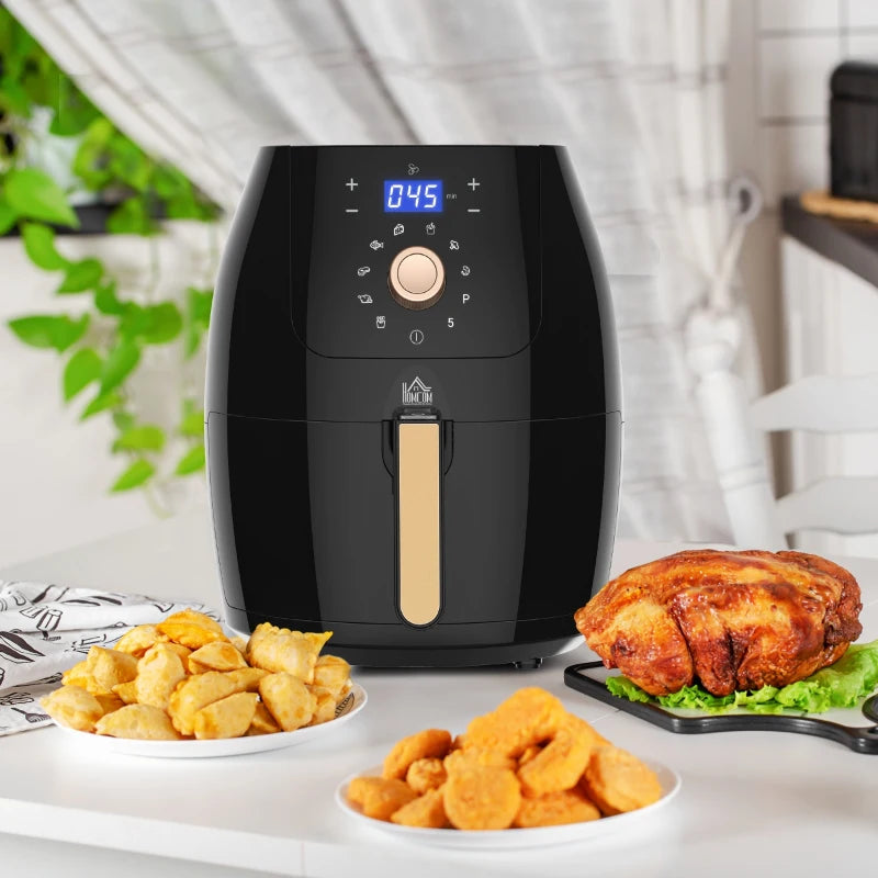 5.5L 1700W Digital Air Fryer with Adjustable Temperature 80-200°C - Healthy Cooking Made Easy!