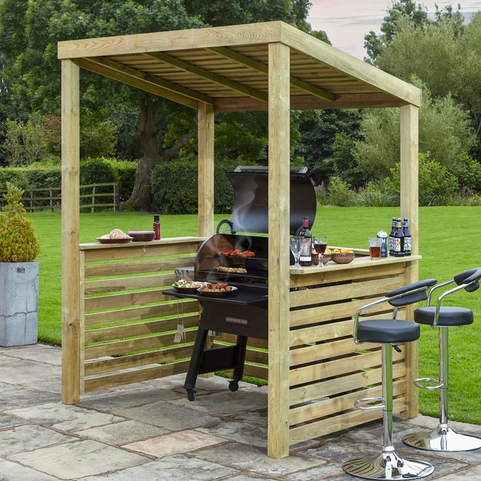 Outdoor BBQ Shelter for Grilling