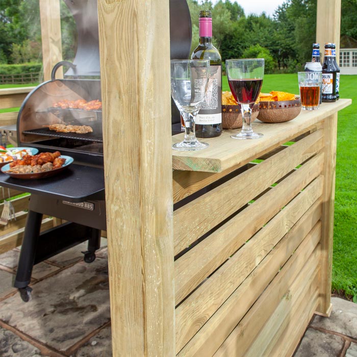 Outdoor BBQ Shelter for Grilling