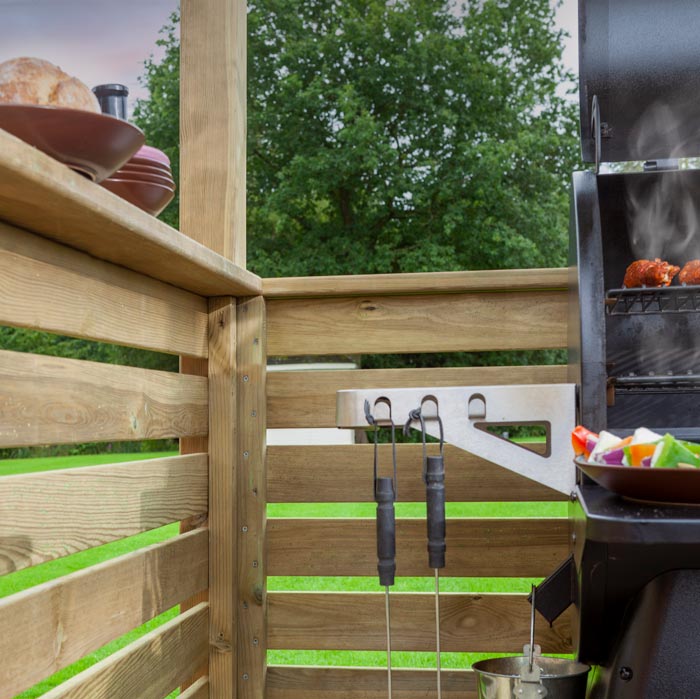 Outdoor BBQ Shelter for Grilling