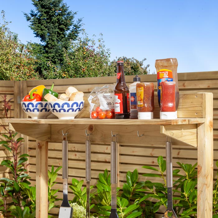 Outdoor BBQ Servery Station