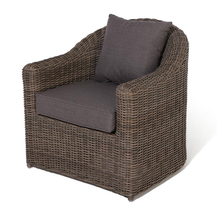 4-Piece Poly Rattan Sofa Set - Sofa, Chairs & Table