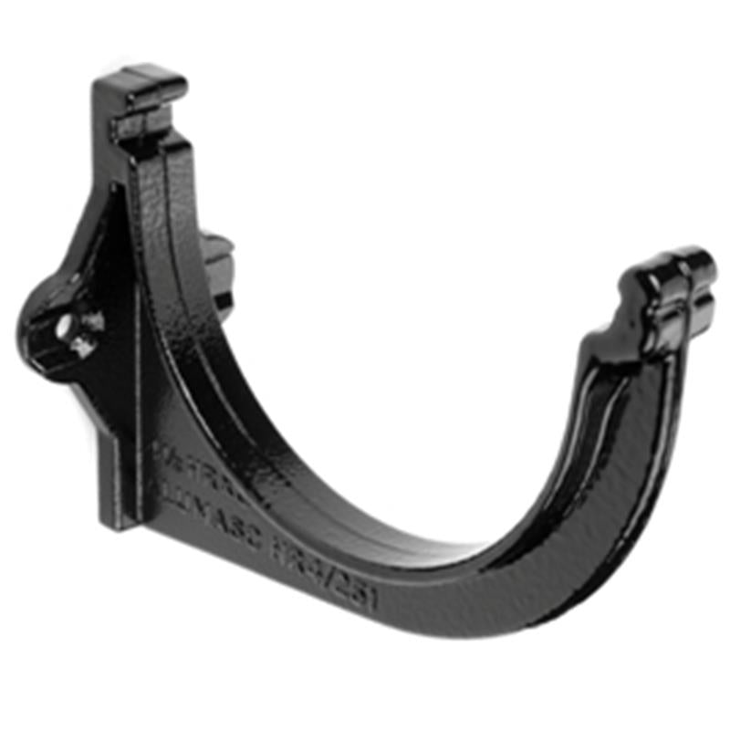 125mm Cast Aluminium Beaded Half Round Fascia Bracket - RAL 7011