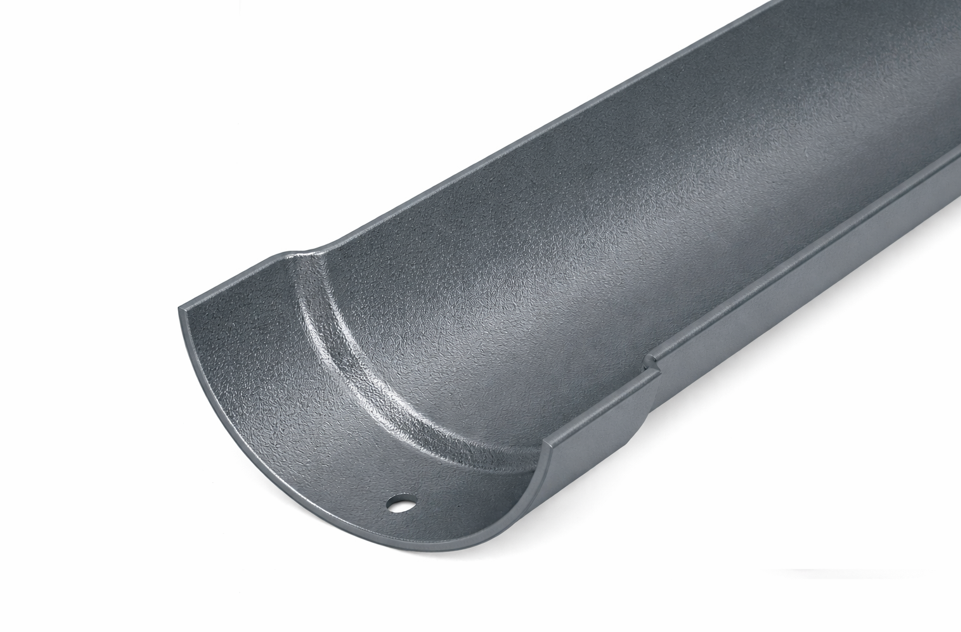 Alumasc 100mm (4") Half Round Cast Aluminium Gutter 1.83m length - One of 26 Standard Matt RAL colours TBC