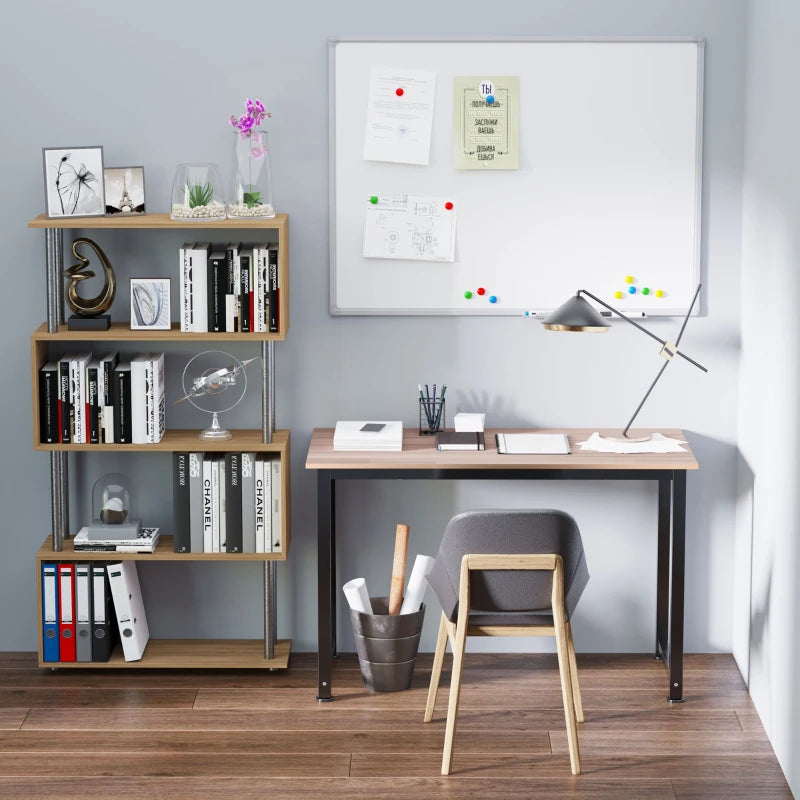 Modern Black Computer Desk - 120x60cm Writing Table Workstation for Home Office & Study, Easy Assembly, Sturdy Metal Frame