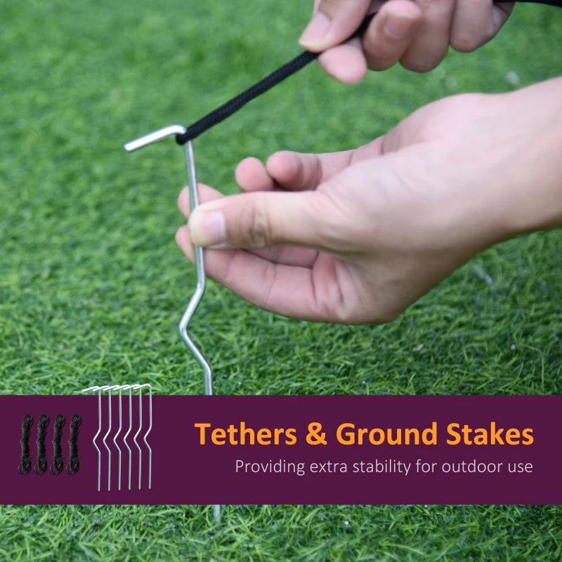 1.8m Inflatable Halloween Lawn Decoration - LED Witches & Black Cauldron Outdoor Air Blown Holiday Decor