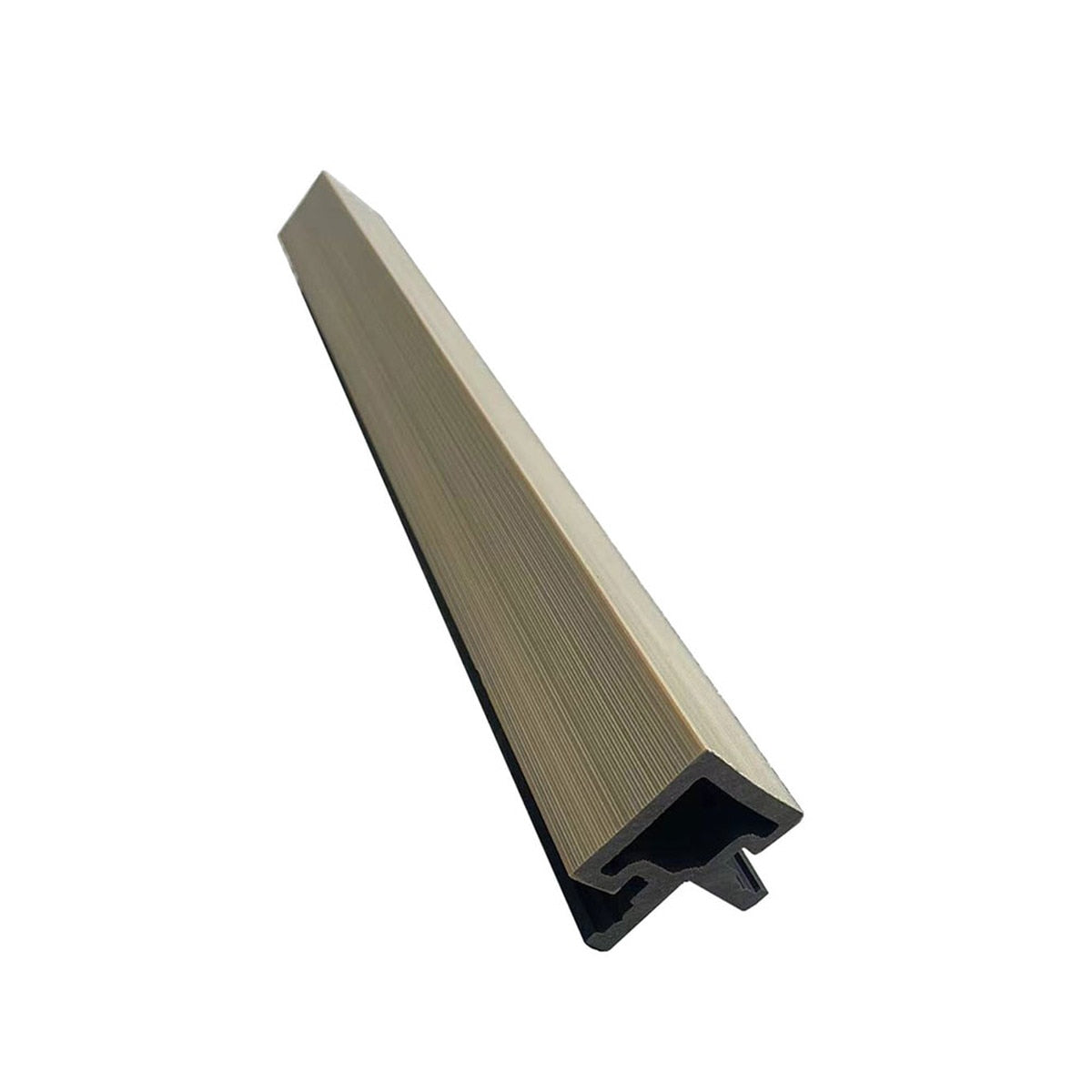 Composite Slatted Cladding External Corner Profile Trim 2200mm x 50mm x 50mm