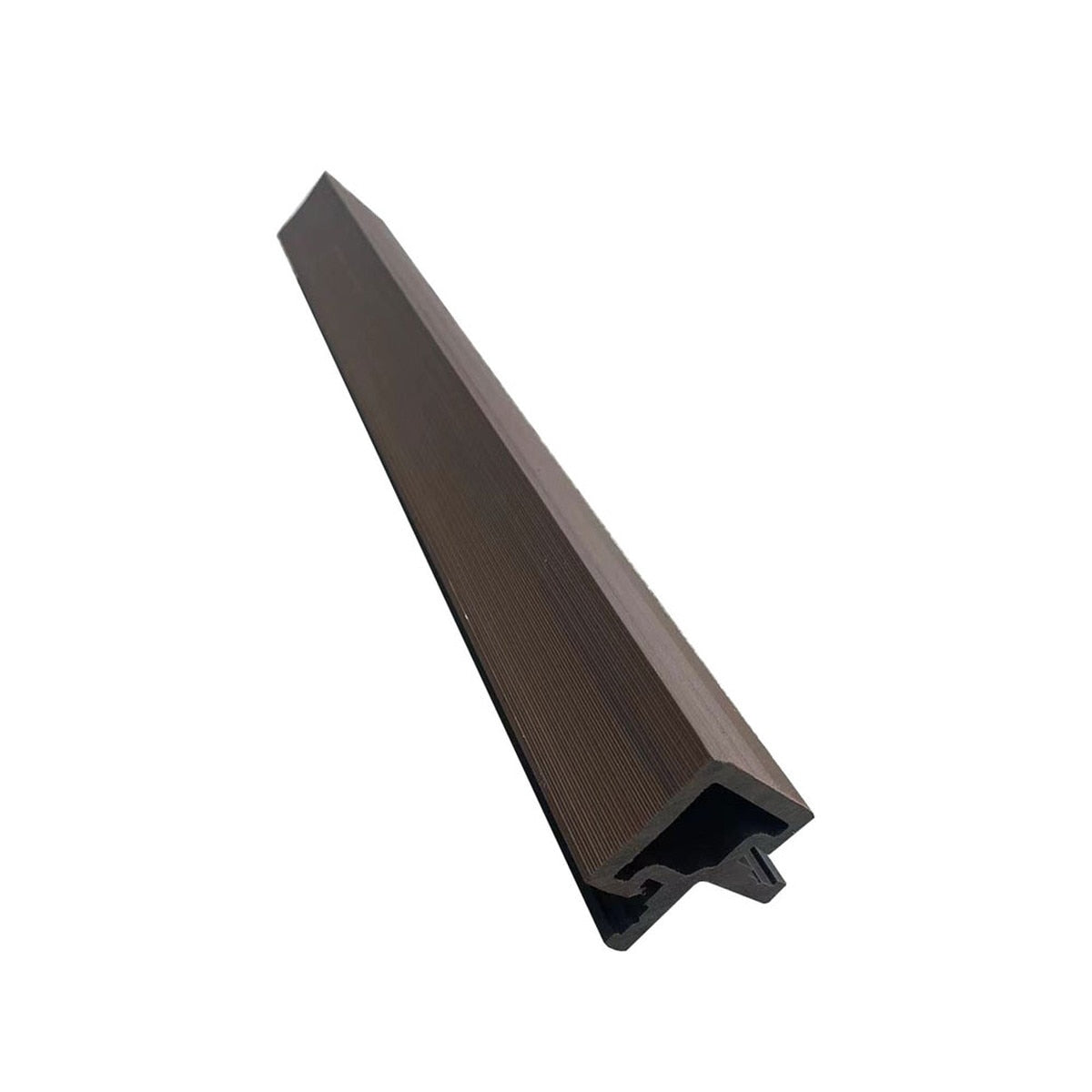 Composite Slatted Cladding External Corner Profile Trim 2200mm x 50mm x 50mm