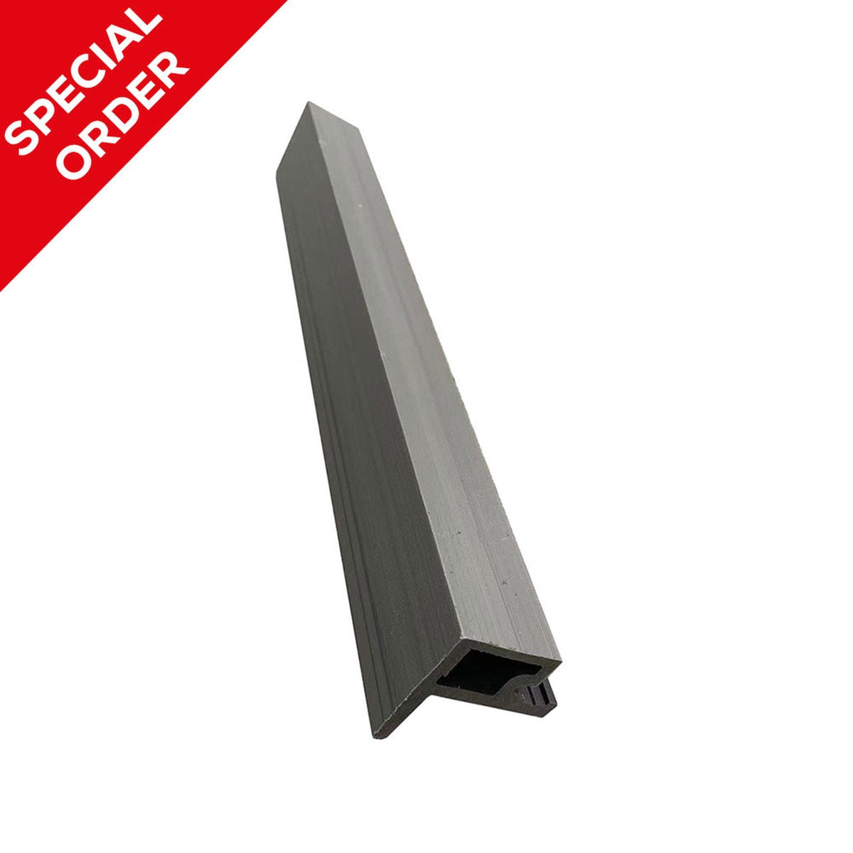Composite Slatted Cladding End Trim 2500mm x 50mm x 50mm