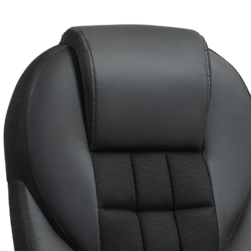 Ergonomic Faux Leather Office Chair - Stylish Black Executive Desk Chair for Home & Office Use