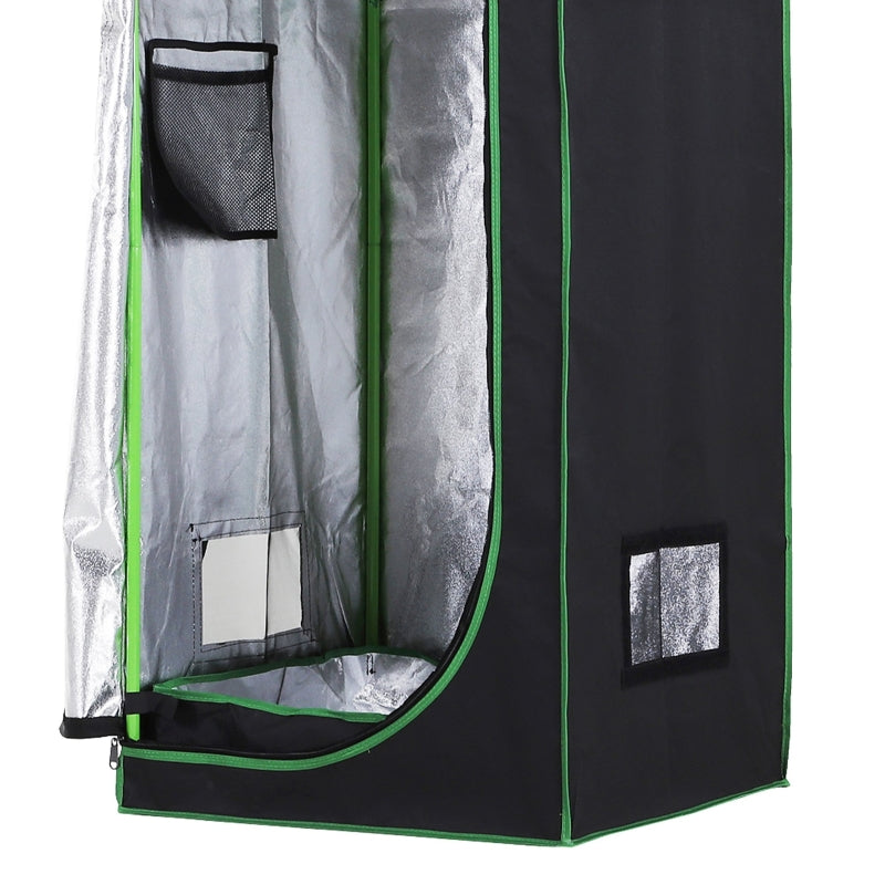 Indoor Hydroponic Grow Tent - Black, 60x60x140cm