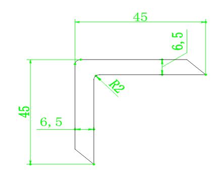 Triton 5m Angle Trim 45 x 45mm