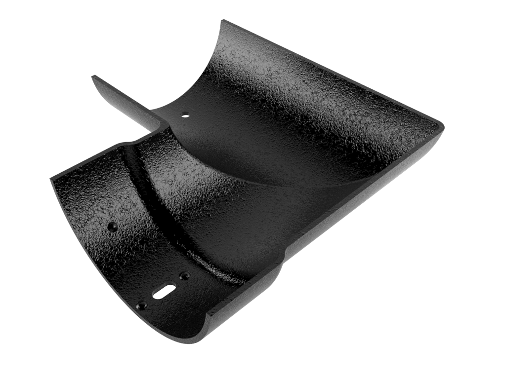 100mm Cast Aluminium 90 Degree External Angle - Black