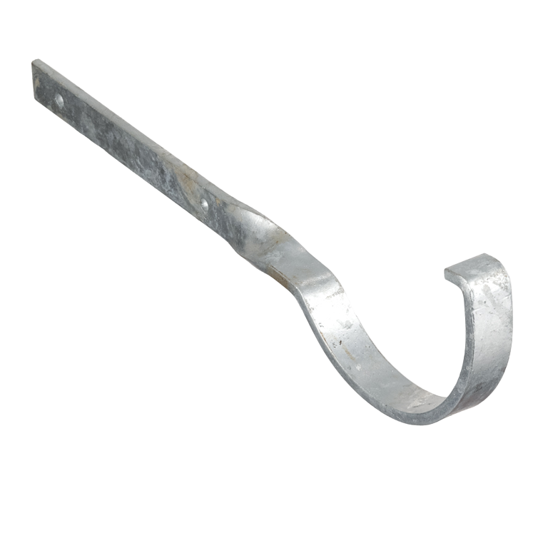 Cast Iron 5" Plain Half Round Gutter Side Fix Rafter Bracket Primed