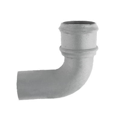Cast Iron 4" Round Uneared 92.5 Degree Bend Primed