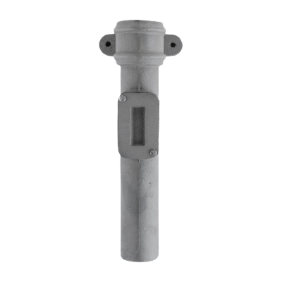 Cast Iron 4" Round Uneared Inspection Pipe Primed