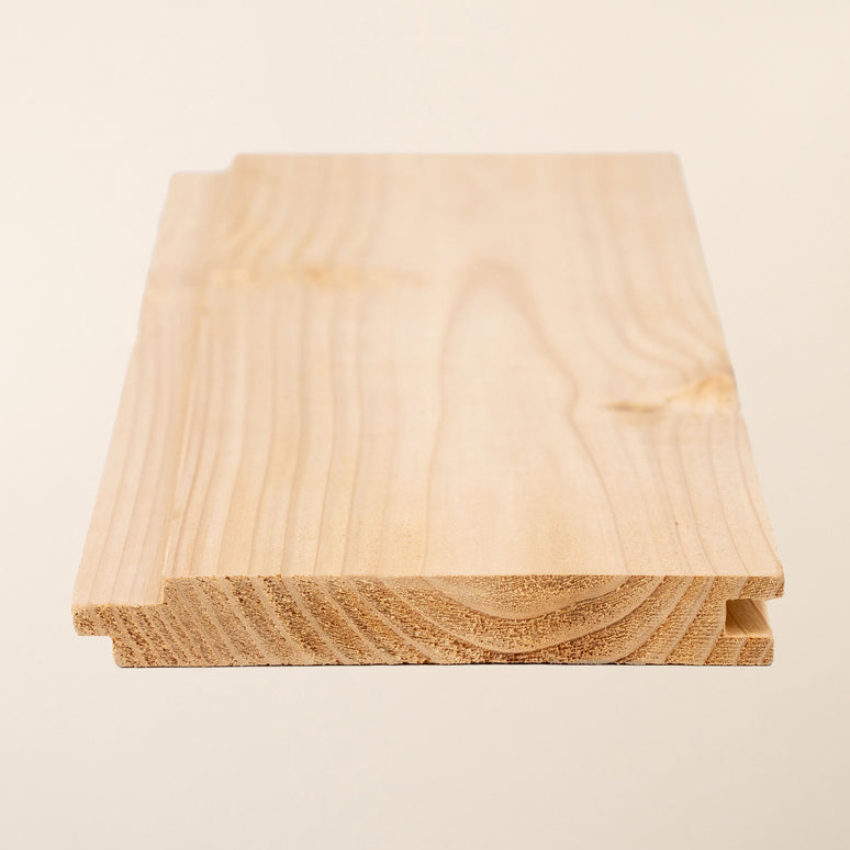 Shadow Gap British Cedar Cladding 145mm x 19mm Planed Smooth Timber