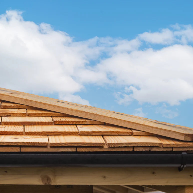 Ruby Wooden 4 Pitch Gazebo with Cedar Shingle Roof – Classic Garden Shelter