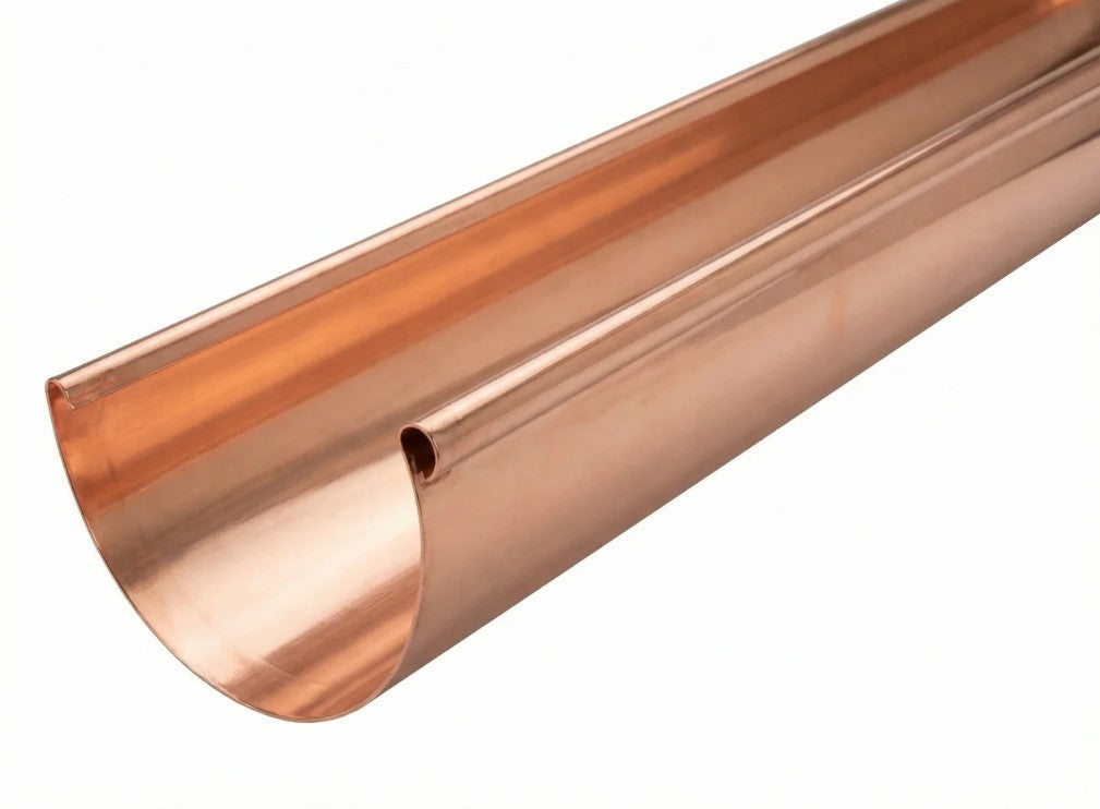 150mm Half Round Copper Gutter 3m Length