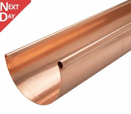 115mm Half Round Copper Gutter Length 3m