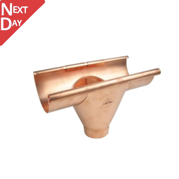 115mm Half Round Copper 80mm Prefab Outlet