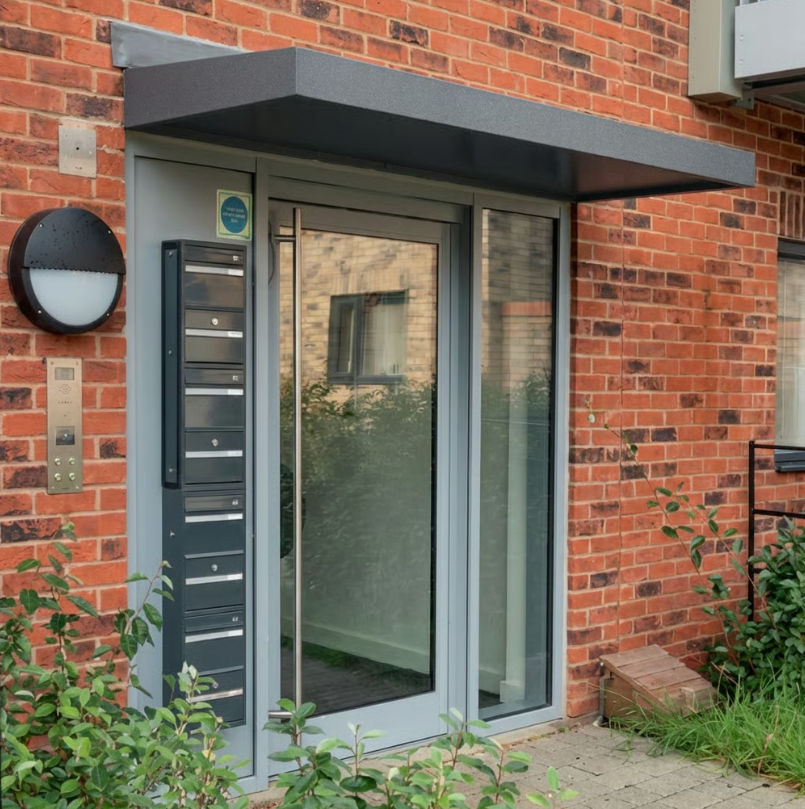 1m Wide CA90 Aluminium Canopy - CUSTOM Interpon D2525 - Canon 2525 - Metallic Matt YW279F