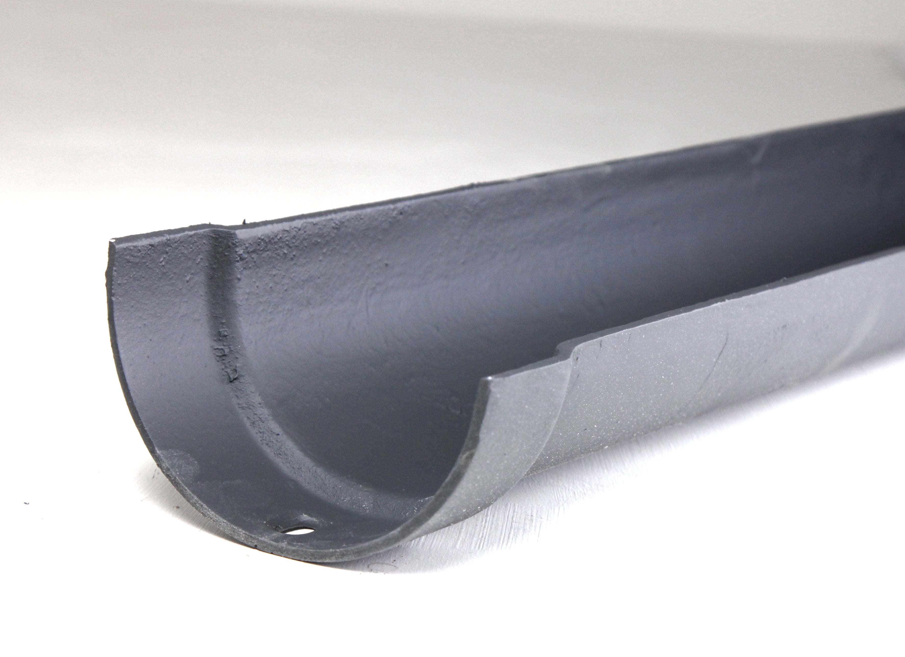 Hargreaves Cast Iron 100x75mm Deep Half Round Gutter 1829mm - Primed