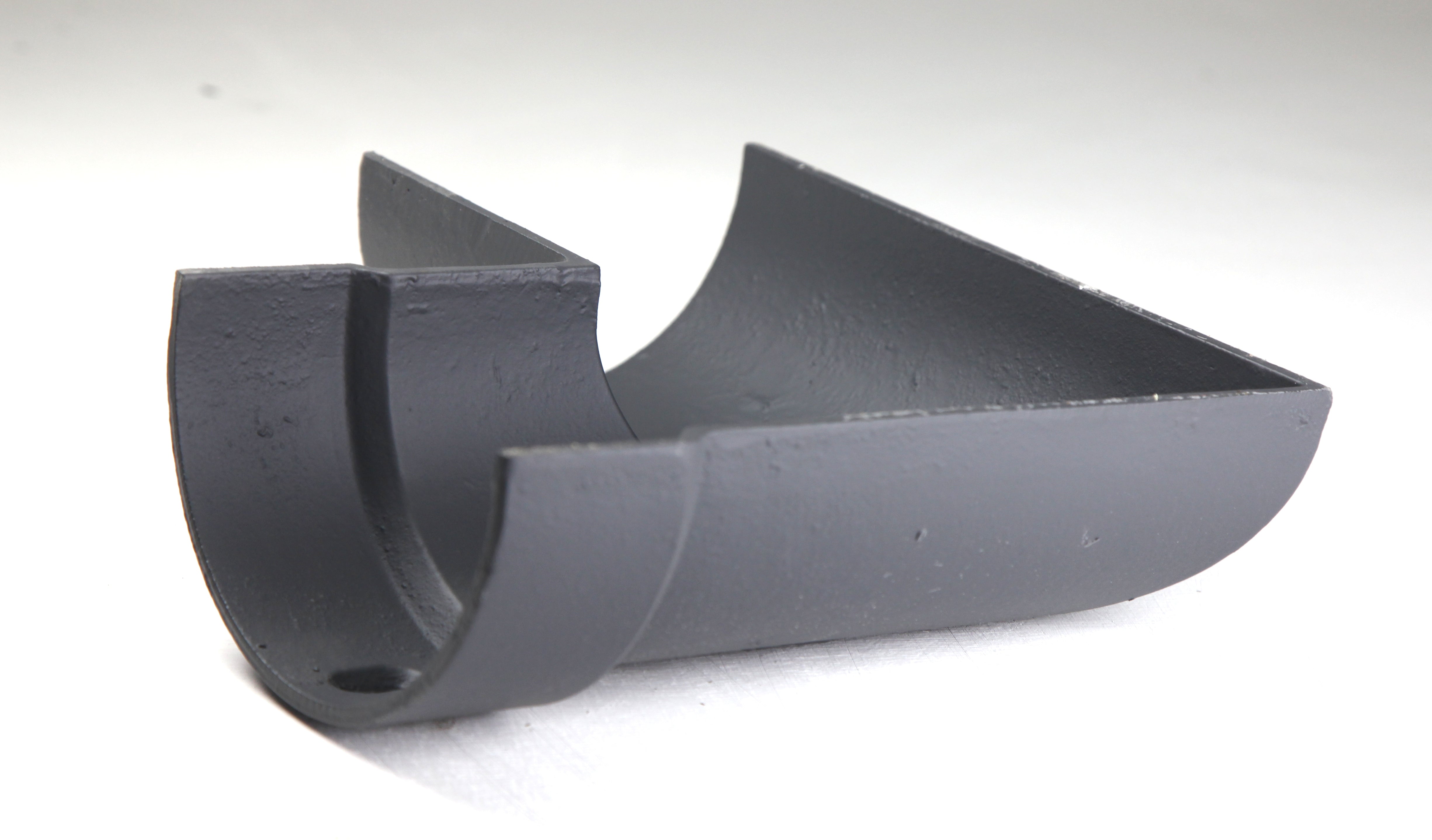 Hargreaves Cast Iron 100x75mm Left Hand Deep Half Round Square Angle - Primed
