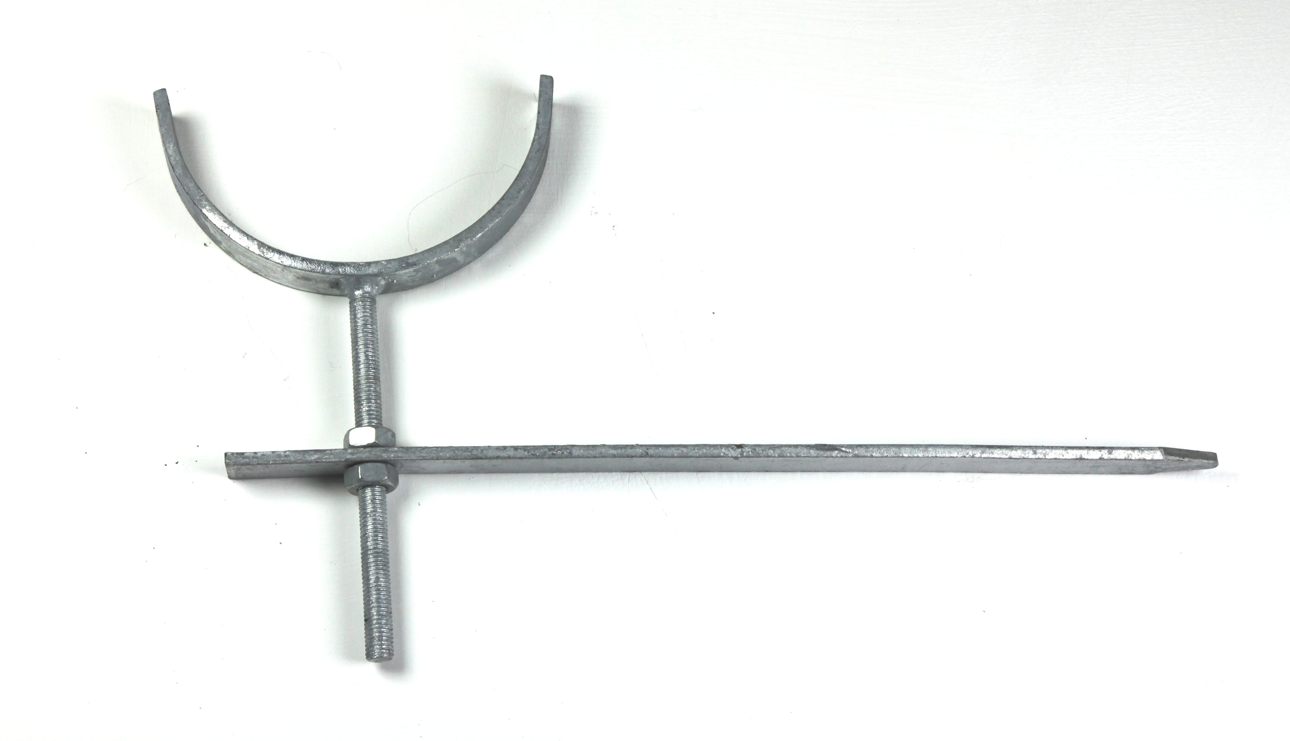 Hargreaves Cast Iron 100x75mm Deep Half Round Galv Rise & Fall Bracket - Primed
