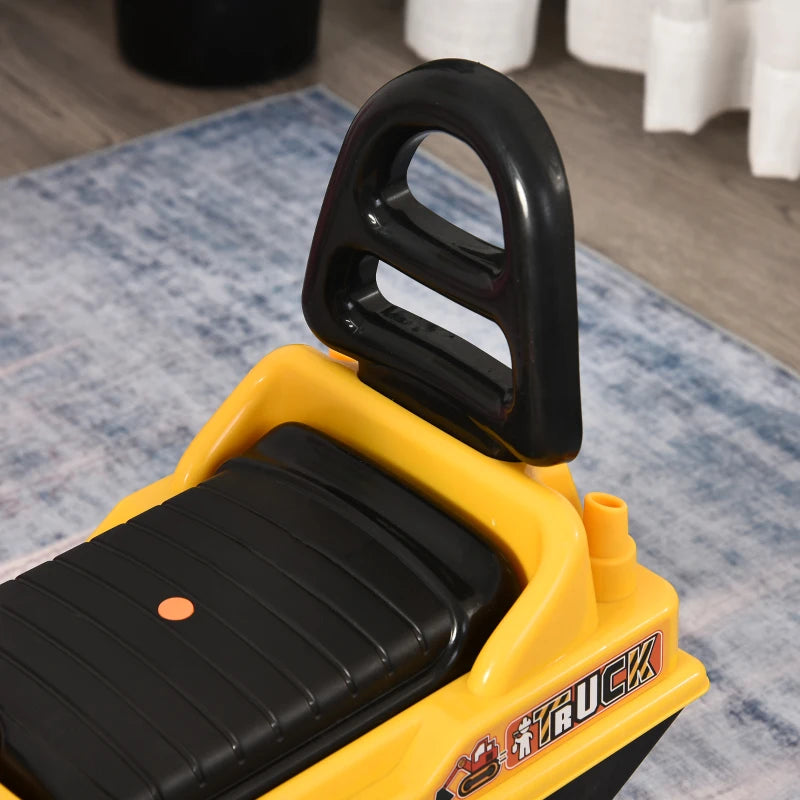 Ride-On Excavator Toy for Kids - Movable Digger Walker Construction Truck for Ages 3+ - Fun Outdoor Play