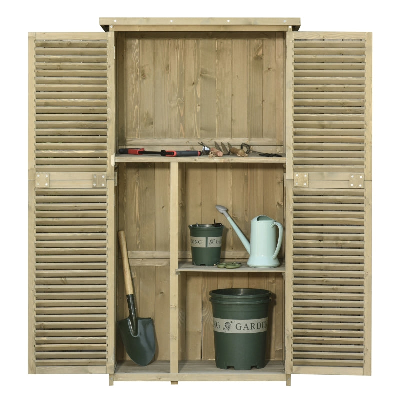 Wooden Garden Storage Shed with Asphalt Roof