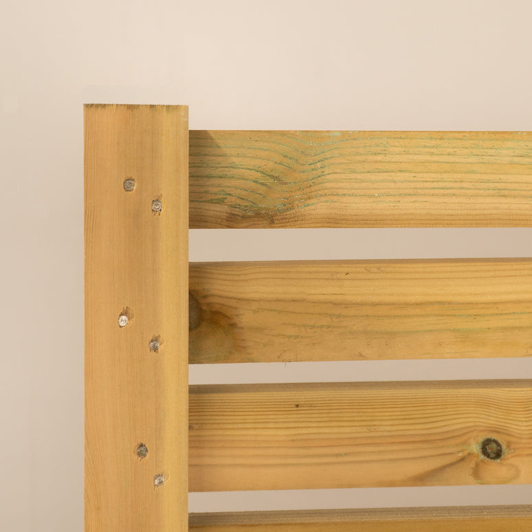 Treated PSE Slatted Panel Pressure Treated Redwood Modern Garden Fence