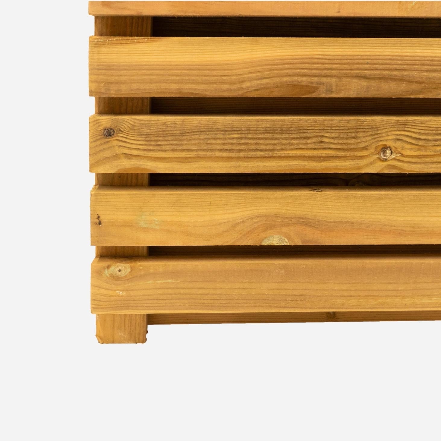 Double Sided PSE Slatted Fence Panel for Modern Garden Screening and Fencing