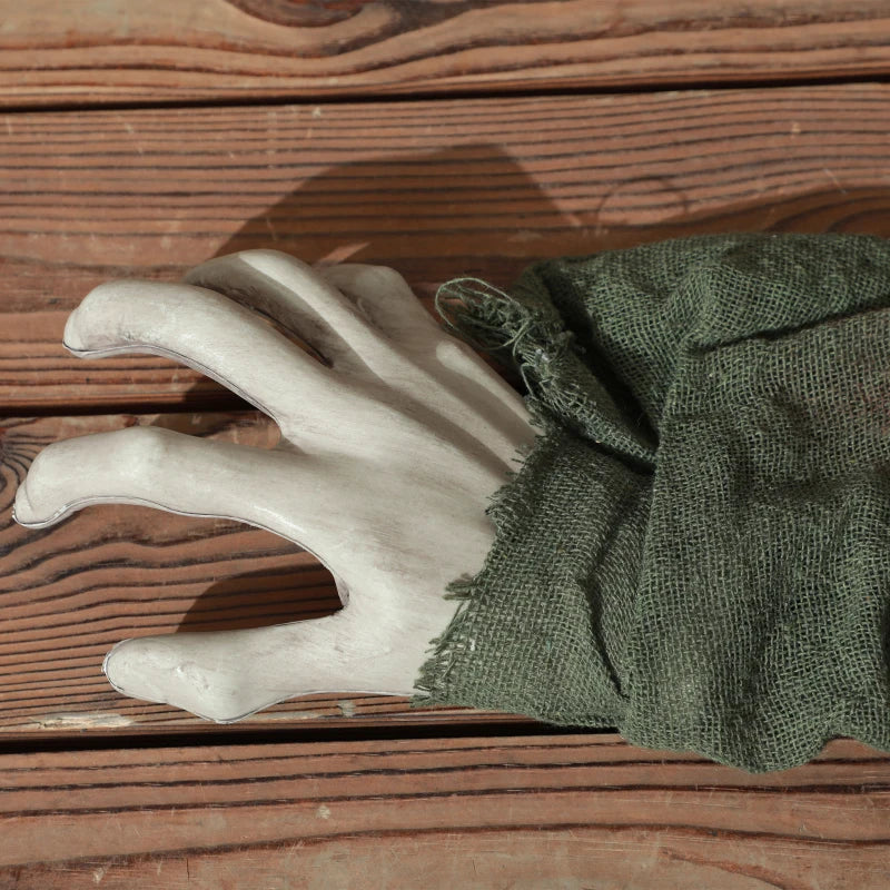 Crawling Zombie Outdoor Halloween Decoration 167 cm - Animated Prop with Sound Activation & Light Up Eyes for Spooky Decor