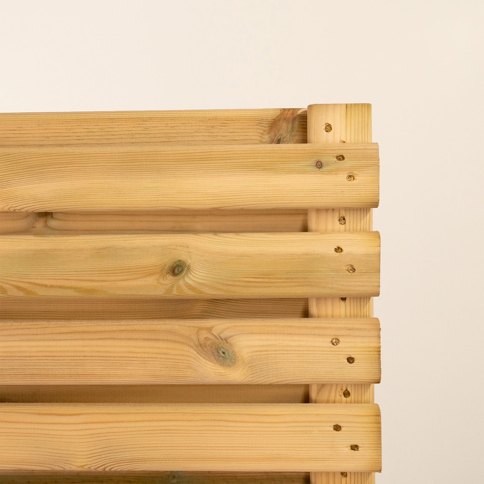 Double Sided Planed Slatted Timber Fence Panel for Modern Garden Design