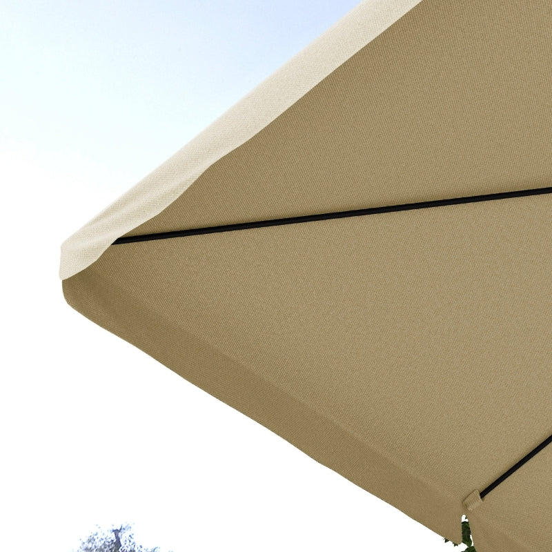 3m Khaki Cantilever Parasol with Adjustable Canopy