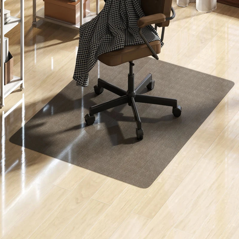 Non-Slip Chair Mat for Hard Floors 90x120 cm - Black Floor Protector for Wood & Tile - Office & Home Use