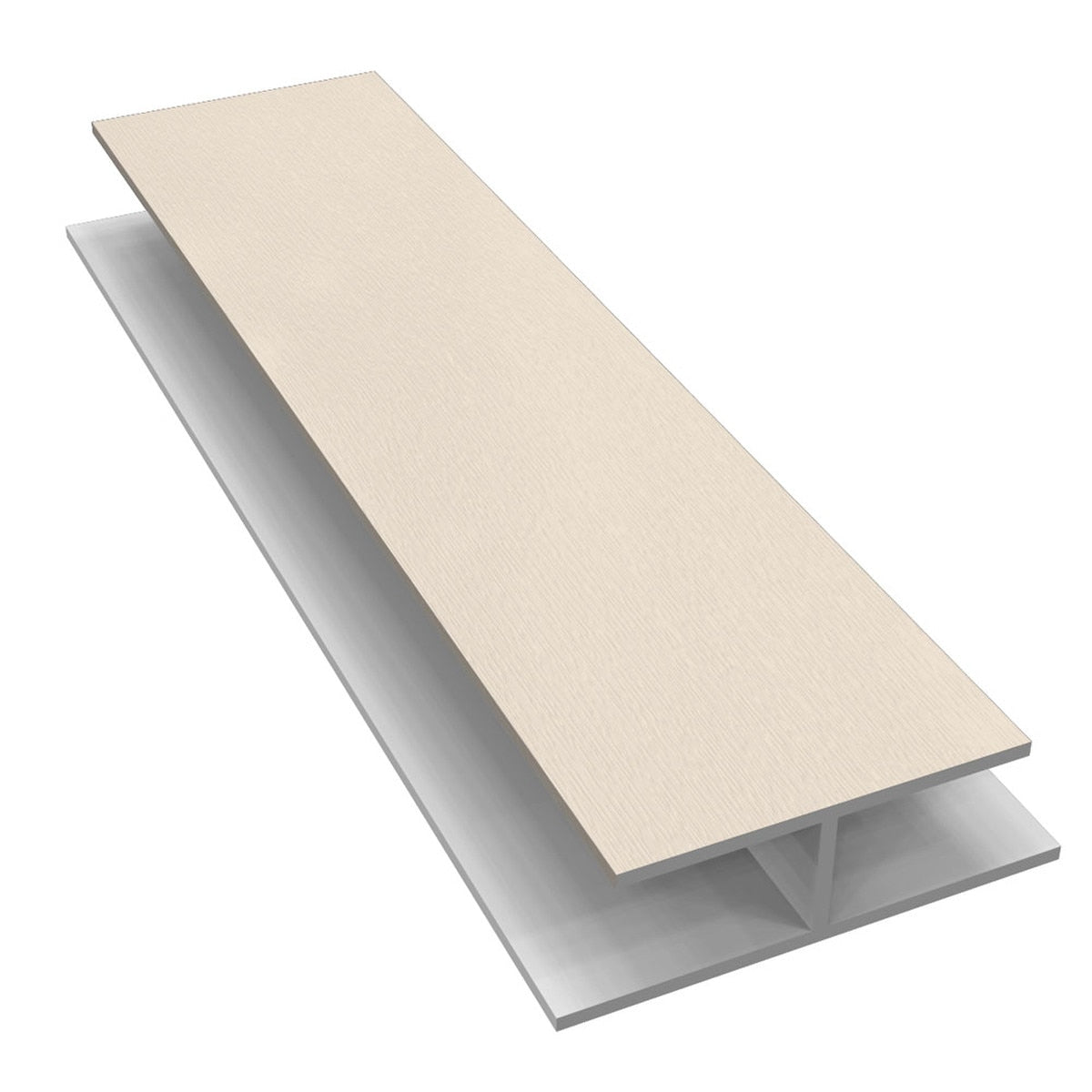 Freefoam 5m uPVC Soffit Joint Trim / H-Section Joiner – Straight Soffit Board Connector – All Colours