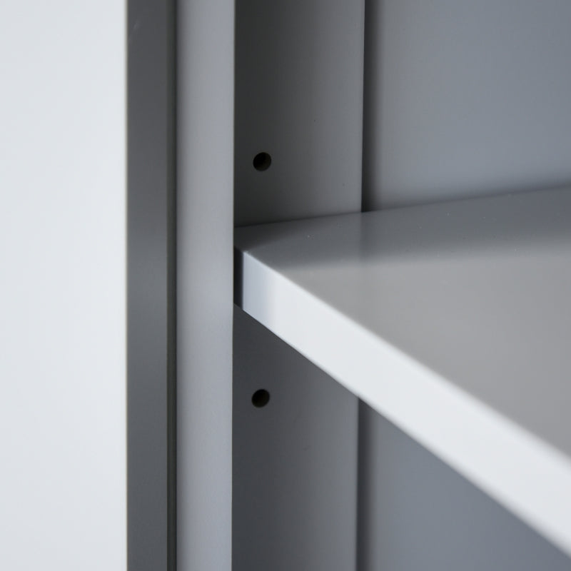 Freestanding Multi-Storage Kitchen Cabinet in Stylish Grey for Organized Cooking Space