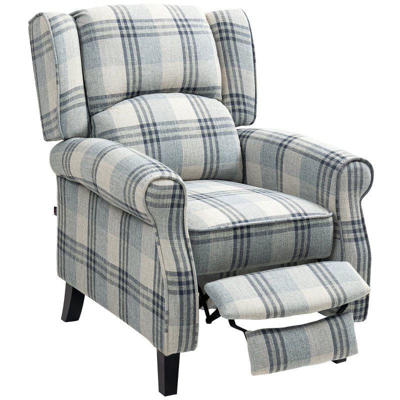 Grey 160° Reclining Armchair with Footrest for Ultimate Comfort and Relaxation