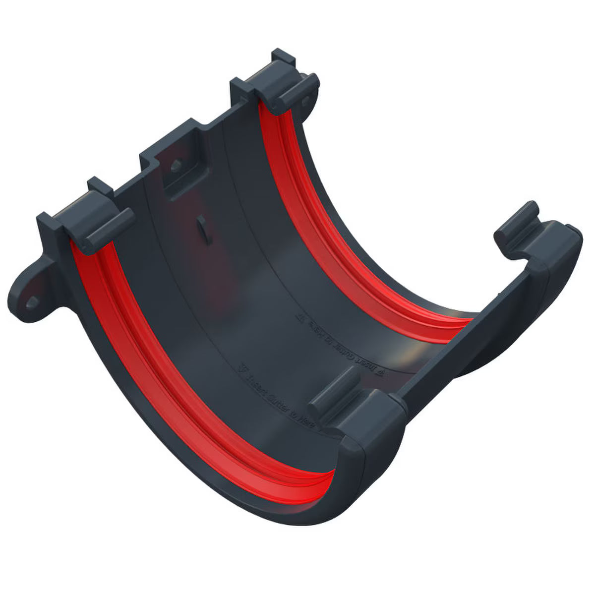 Freefoam Freeflow 116mm Deepflow Gutter Gutter Union Bracket - Anthracite Grey