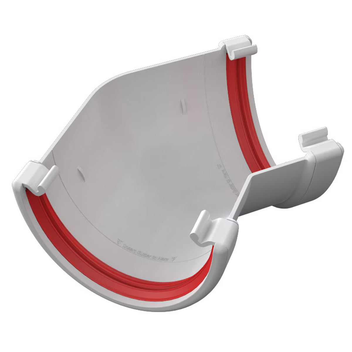Freefoam Freeflow 116mm Deepflow Gutter 135 Degree Gutter Angle - White