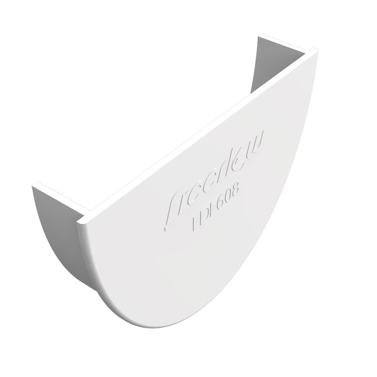 Freefoam Freeflow 116mm Deepflow Gutter Internal Stop End - White