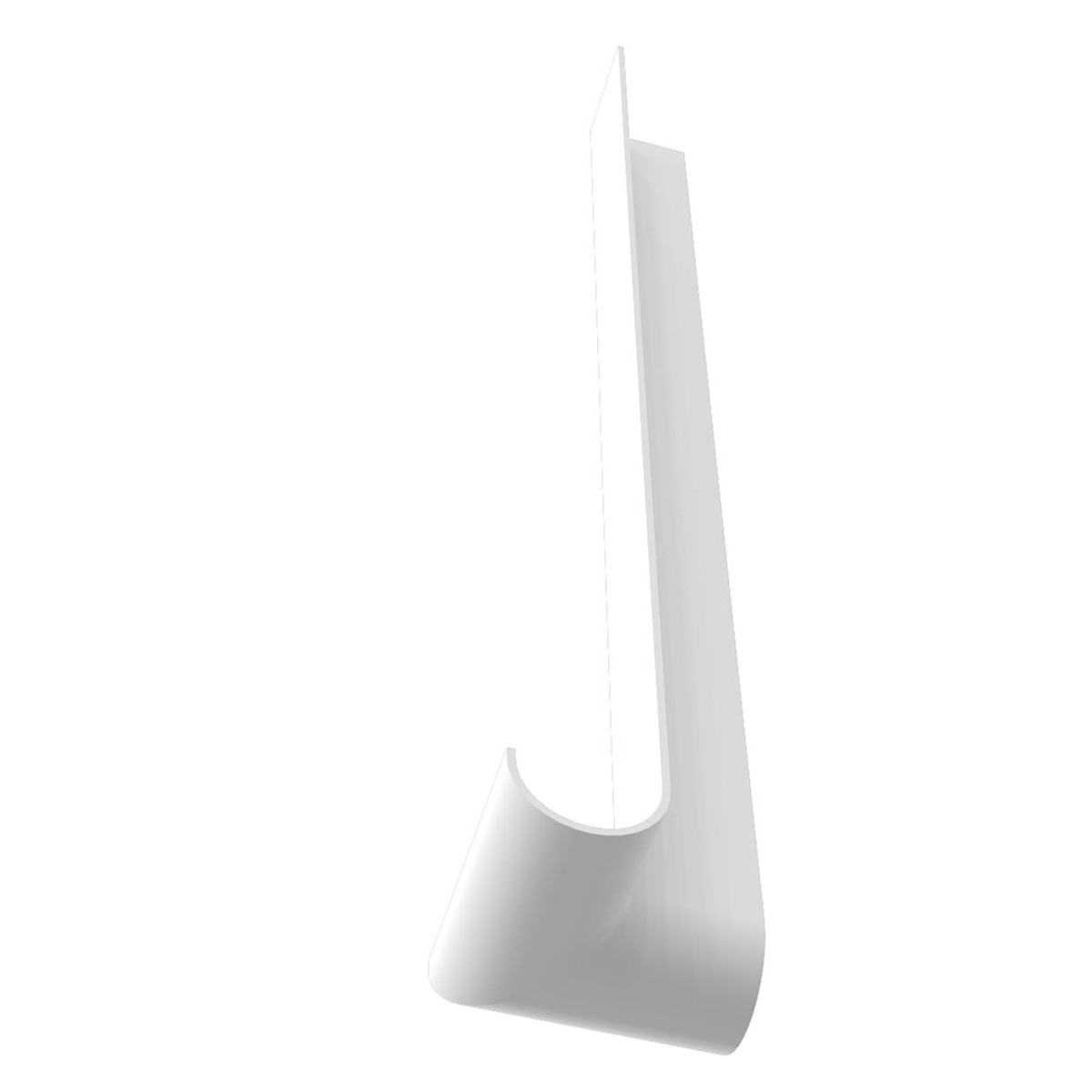 Freefoam 300mm Roundnose uPVC Fascia Internal Corner Trim – 90 Degree Roofline Corner – White