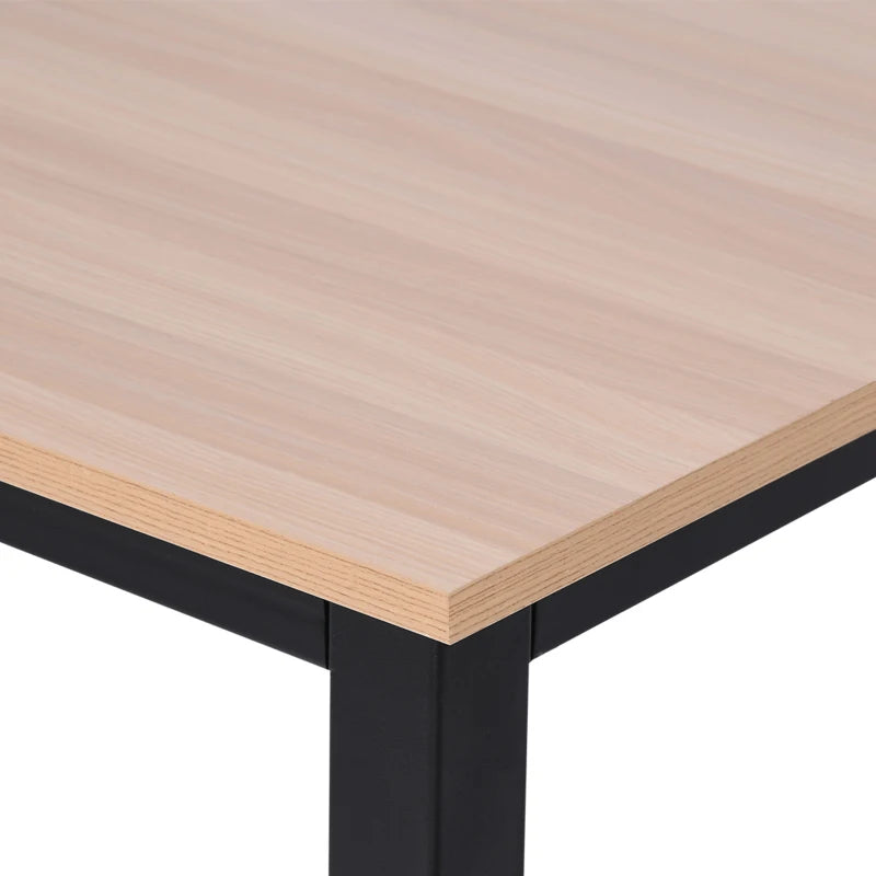 Modern Black Computer Desk - 120x60cm Writing Table Workstation for Home Office & Study, Easy Assembly, Sturdy Metal Frame