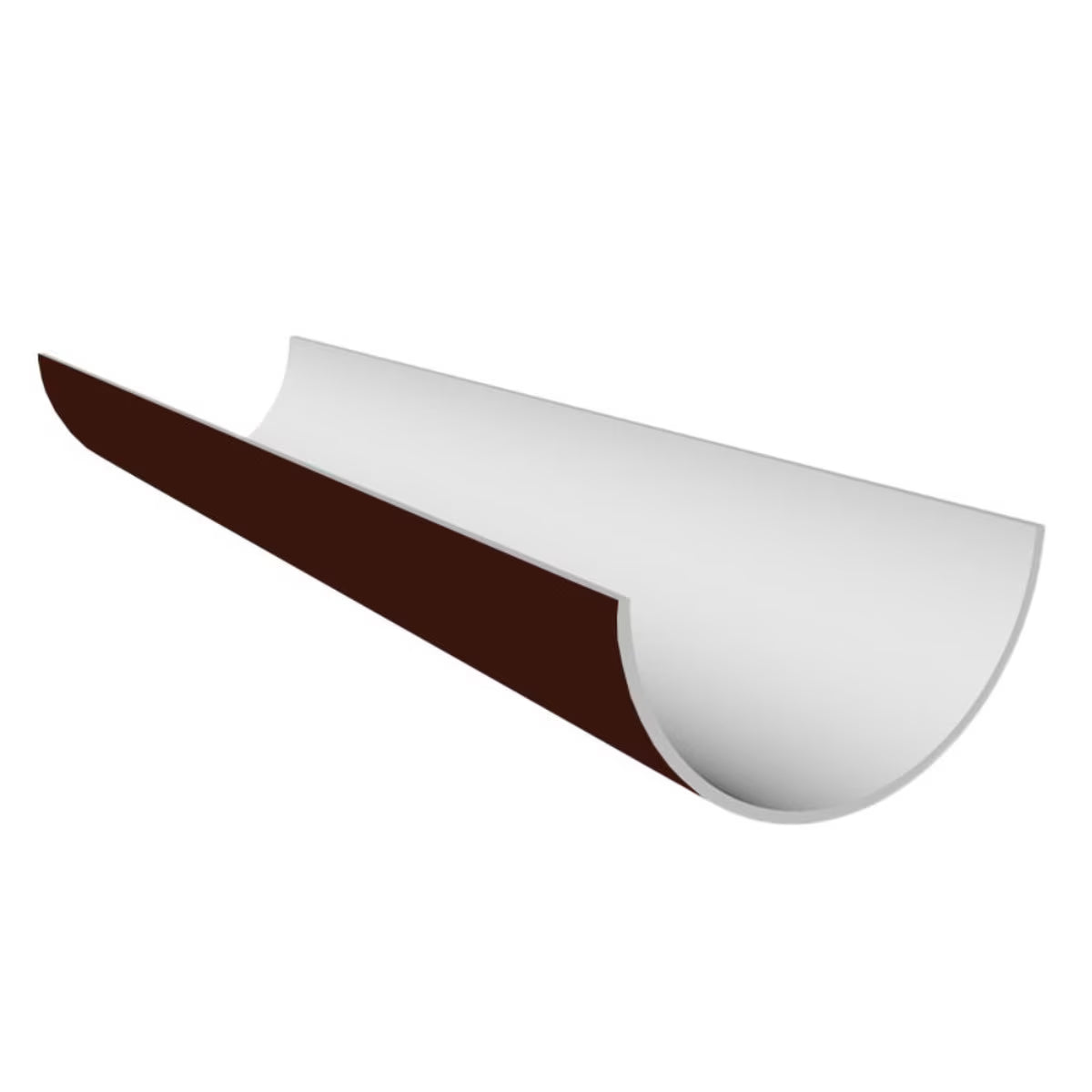 Freefoam Freeflow 112mm Half Round Gutter - 4m - Leather Brown