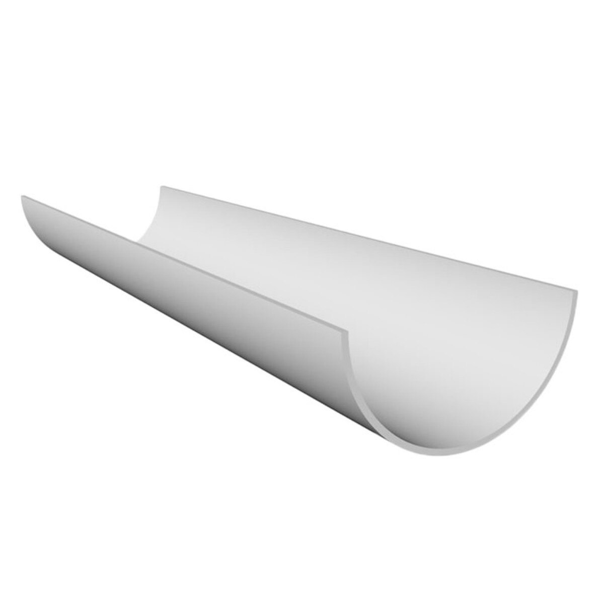 Freefoam Freeflow 112mm Half Round Gutter - 4m - White