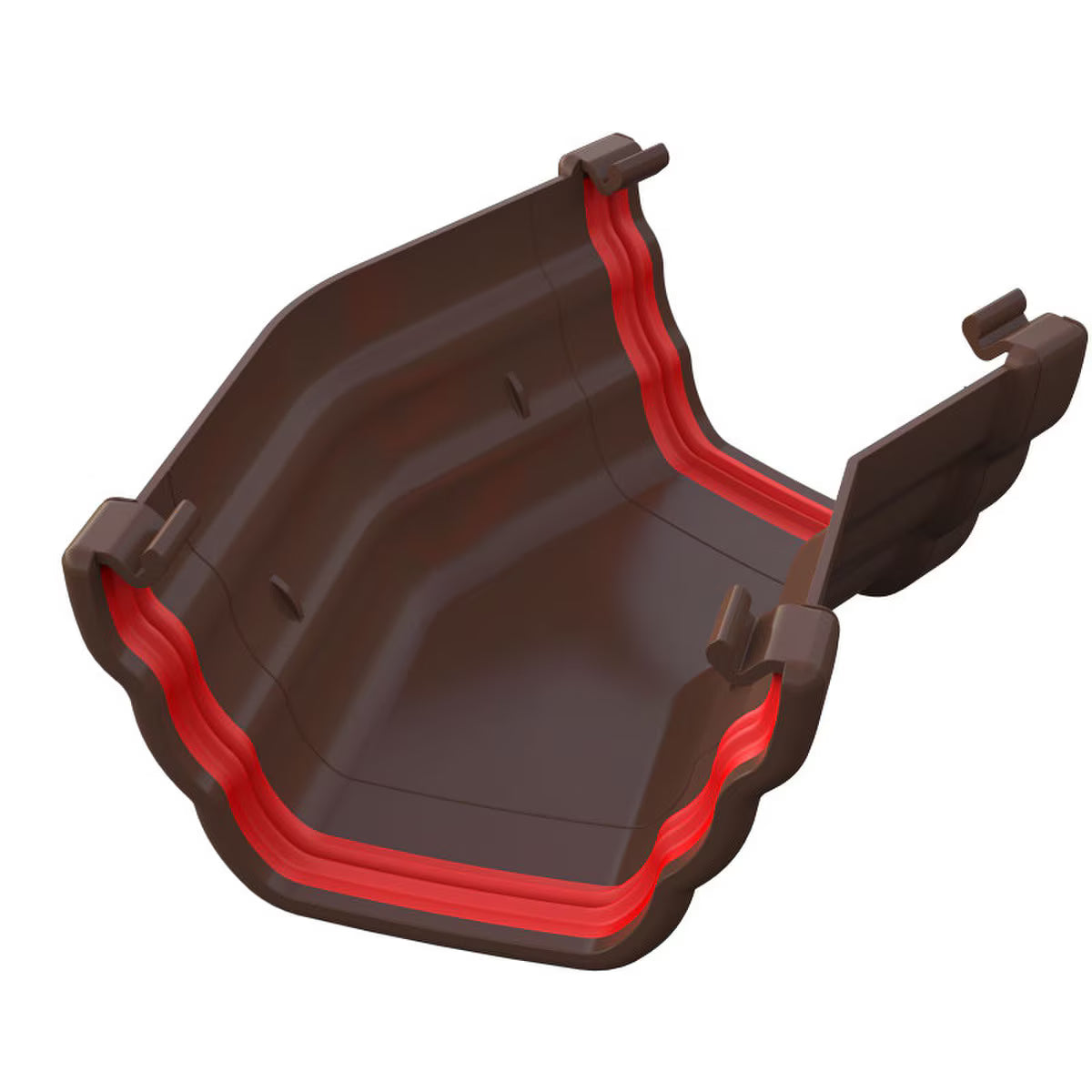 Freefoam Freeflow 135mm Ogee Gutter 150 Degree Gutter Angle - Leather Brown