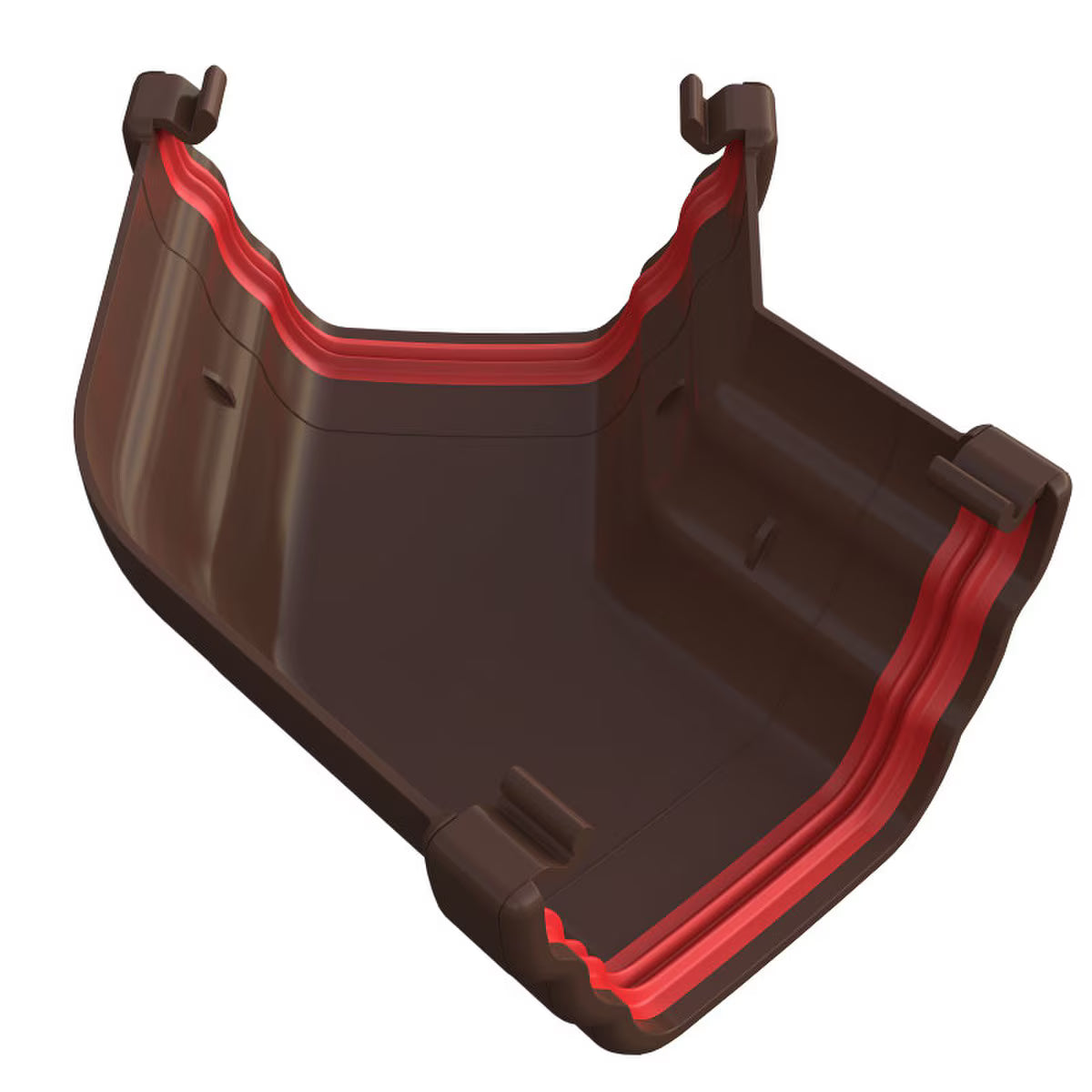 Freefoam Freeflow 135mm Ogee Gutter 135 Degree Gutter Angle - Leather Brown