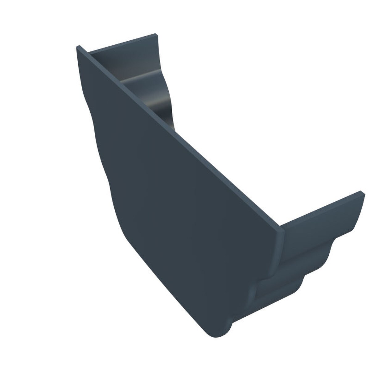 Freefoam Freeflow 135mm Ogee Gutter Internal Stop End - Anthracite Grey
